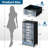 4 Drawer Dresser for Bedroom, Narrow Chest of Drawers, Wooden Top and Study Iron Frame 18"x37.5"-(WxH)