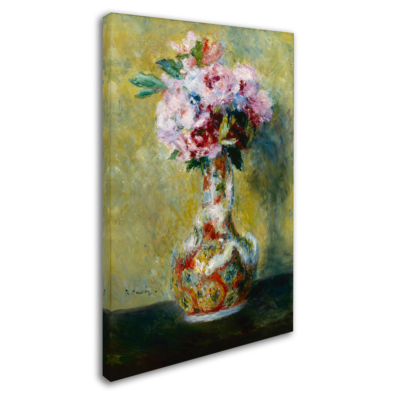 «Bouquet In A Vase», reproduction sur toile tendue, H 24 po x l 16 po