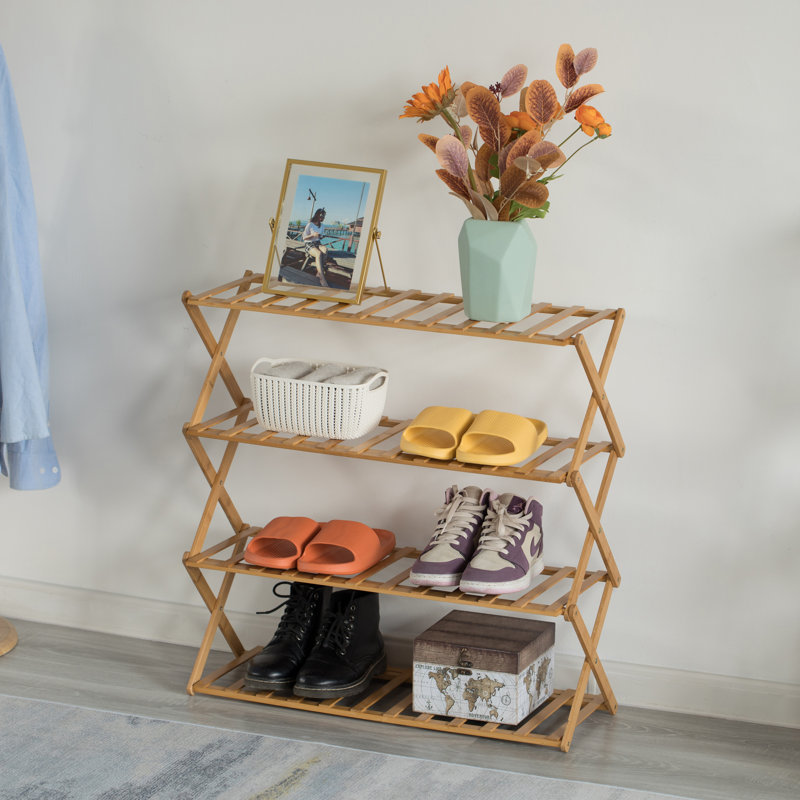Range-chaussures en bambou pliable Basicwise 
