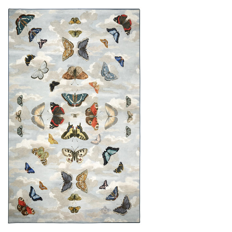 Mirrored Butterflies Sky Large Rug