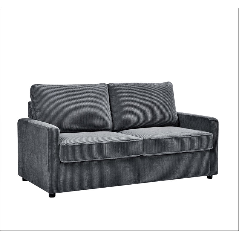 Dashly 70'' Upholstered Sleeper Sofa, Gray