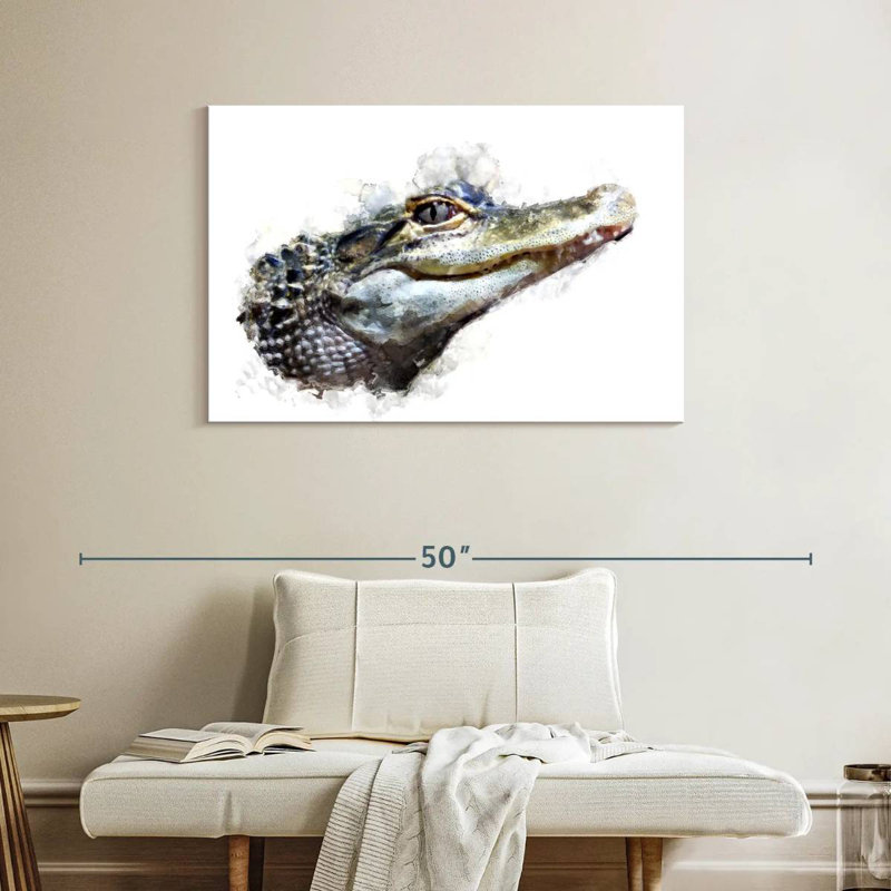 Crowle Crocodile Head, 26" H x 39" W