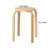 Set Of 4 Stackable Stools, Stackable Bentwood Stools, Round Backless Chairs For Dining Room, Kitchen, Classroom