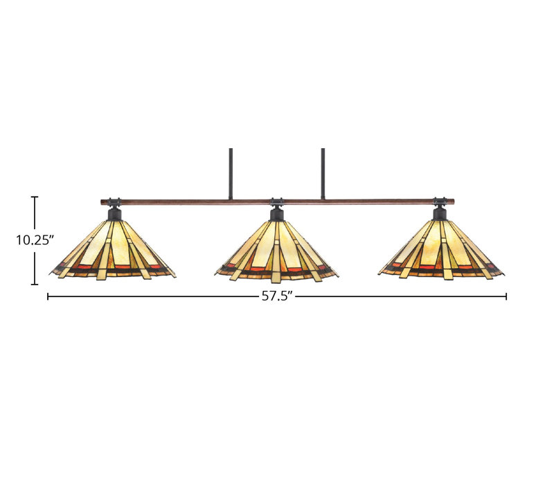 Luminaire suspendu 3 lumières Kaolan
