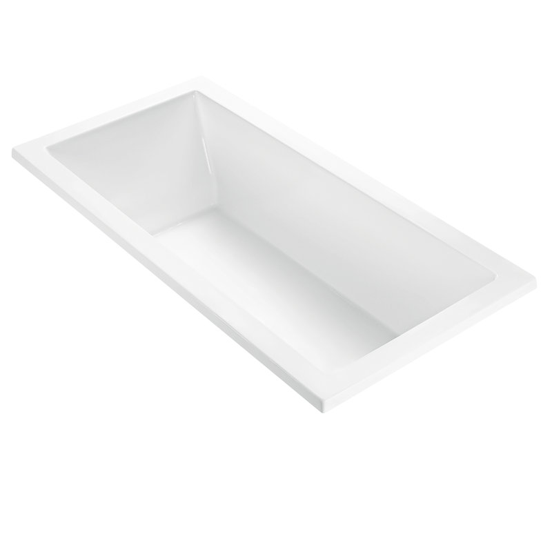 MTI Solutions 3 71.5" Air Bathtub, White, Undermount, 18.25" H x 60" W x 32" D
