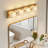 4 Tiles Cloud Glass Gold Copper Bathroom Vanity -Light Color Adjustable-662989551