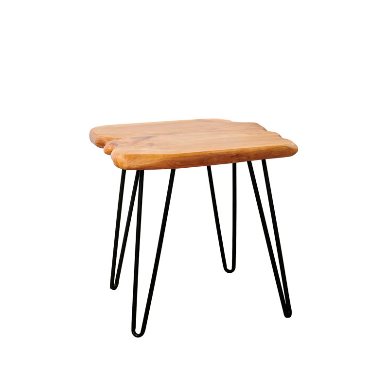 Cerys Solid Wood Top End Table