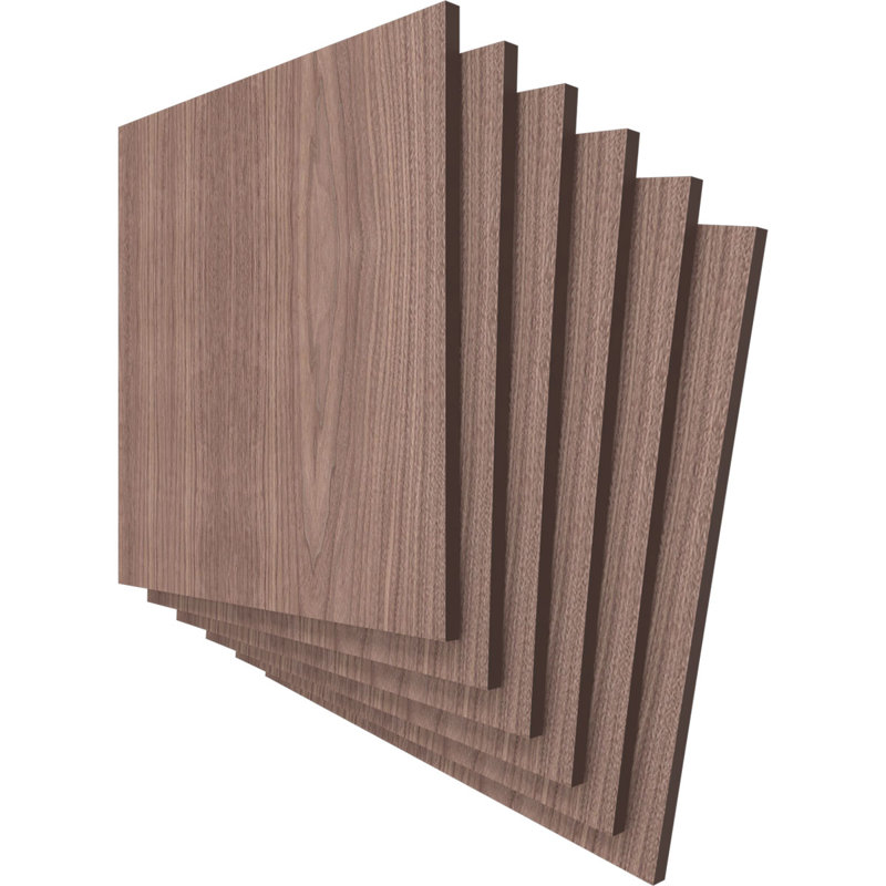 Planches en bois, H 7,75 po x l 7,75 po x P 0,25 po, Noyer