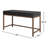 Hakana Solid Wood Base Writing Desk