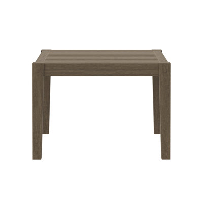 Northlake Square Outdoor Patio Teak Side Table