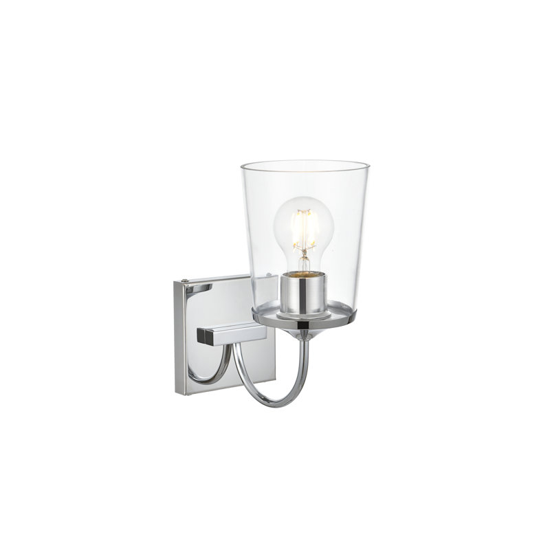 Lumière de meuble-lavabo à intensité variable, Chrome, Une lumière, H 10 po x l 14 po x P 14 po