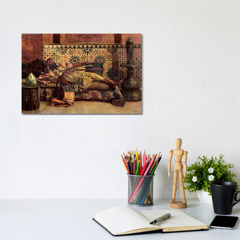 The Narghileh 1 Piece Wrapped Canvas Painting, 20.32cm H x 30.48cm W  x 1.91cm D