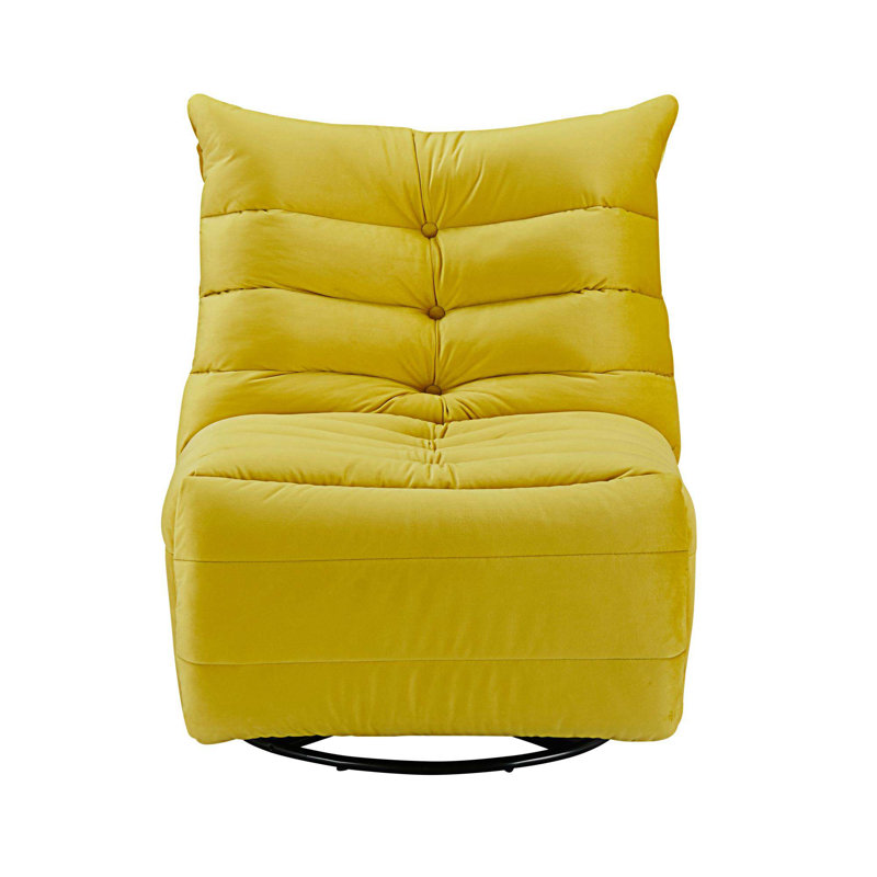 Cevion Lazy Chair, Modern Rotatable Lounge with Side Storage Pocket - Perfect for Small Spaces & Leisurely Reading Moments