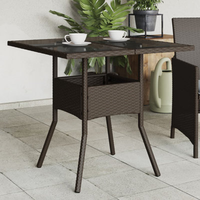 Petronio Square Metal Outdoor Dining Table , 80cm cm W 80cm cm D