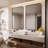 Cozy Design Tempered Glass Framed Wall-Mounted Bathroom Vanity Mirror-102799395-102799396-102799376