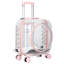 Sac à dos extensible à bulles pour chat, peut supporter jusqu'à 7,2 kg (rose)