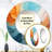 Teal Orange Bold Abstract Flow Collage I - Dams Decorative Wall Mirror, Modern Round Mirror, Printed Metal Art-99619783