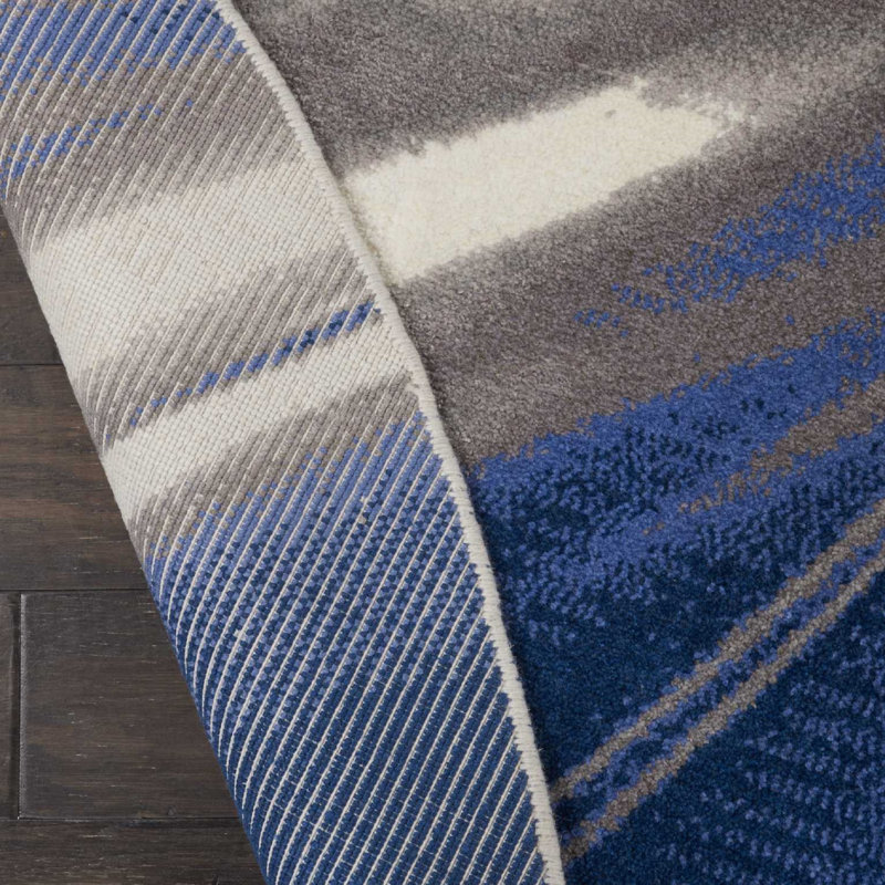 Haseltine Viscose Abstract Indoor Rug, Rectangle 12' x 15'