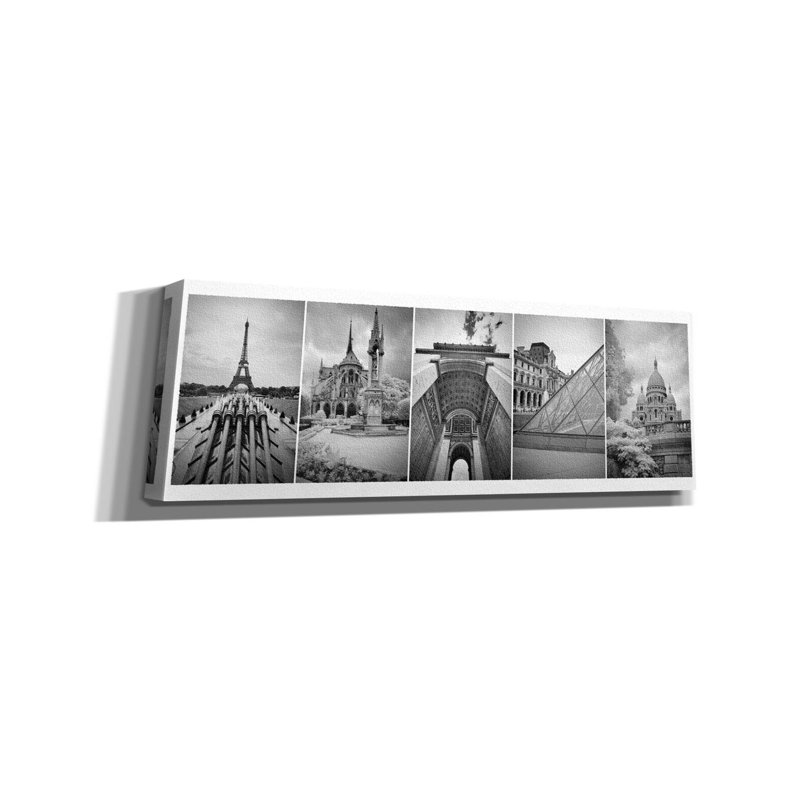 " Paris Montage " by Monte Nagler, 12" H x 36" W x 1.5" D