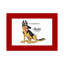 Personalized German Shepherd Cartoon Caricature with a Mat, Ready to Frame-104370828