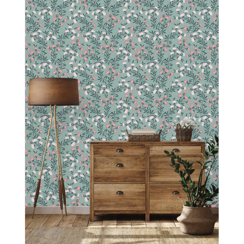 Floral Tile, 2.08' W x 10.42' L