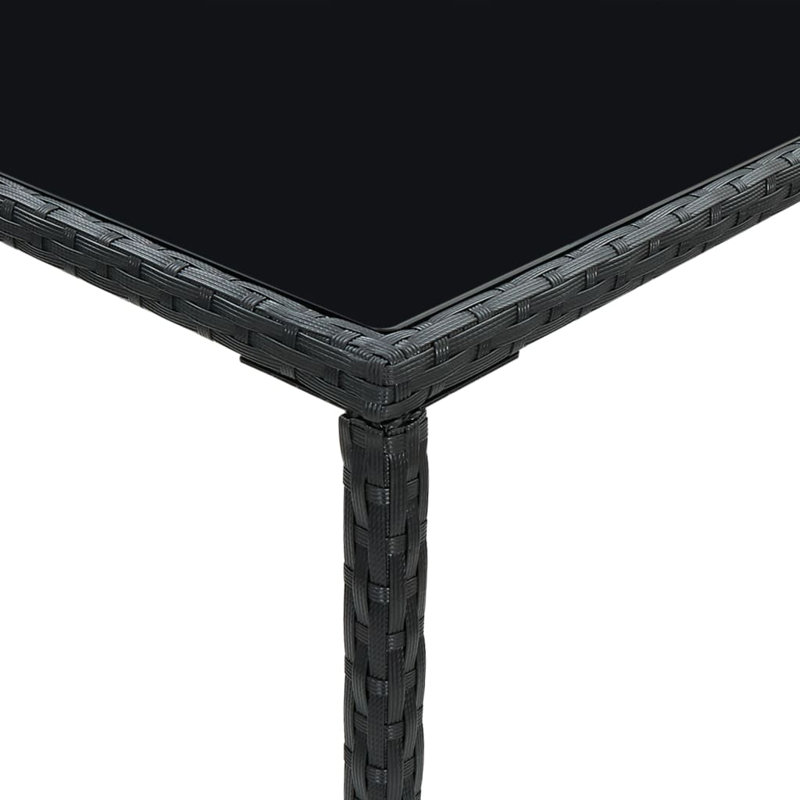 Mamers Bar Table, Black, 27.6" L x 27.6" W x 39.4" H