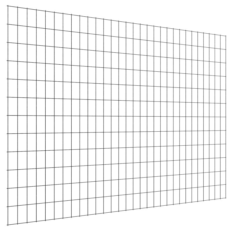 Rouleau de grillage en acier galvanisé enduit de vinyle de calibre 16 de 36 po x 25 pi 2 po x 3 po noir
