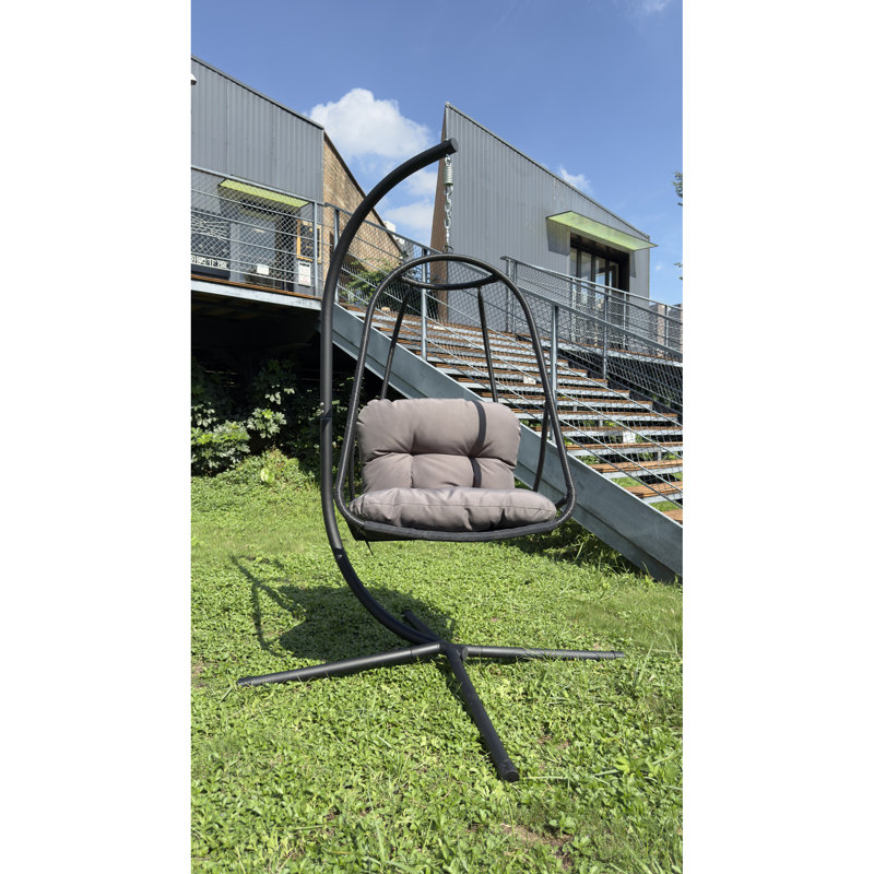 Fauteuil pivotant avec support en C, Gris