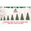 Arbre de Noël de 7 pi avec 2178 pointes, baies rouges saisissantes, pin de style naturel, branches peintes en neige tacheté, installation à charnières sans effort, piliers en métal stables pour les décorations
