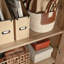 Armoire de rangement, finition brune
