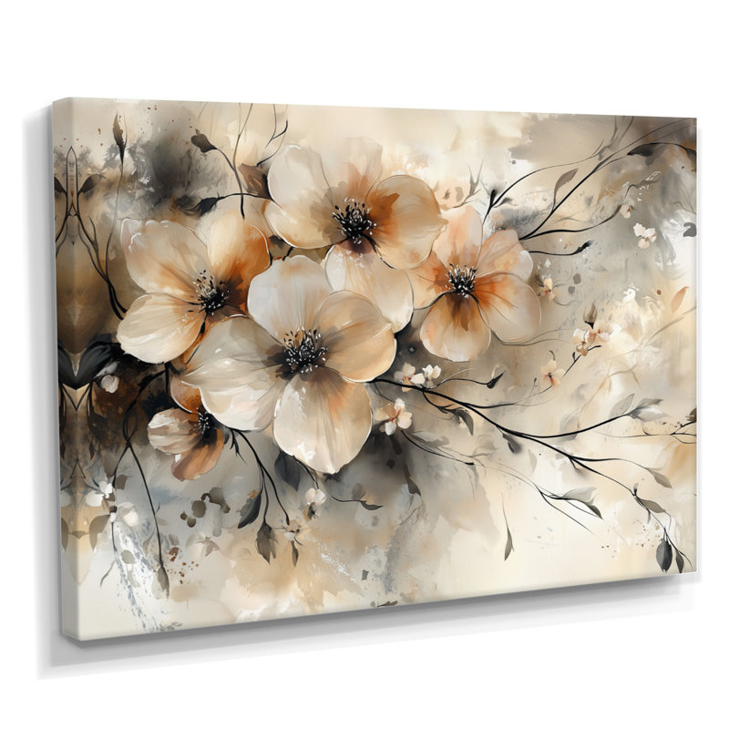 Racines du cornouiller Dream I - art mural cornouiller, H 34 po x l 44 po, Toile tendue, Ne s’applique pas