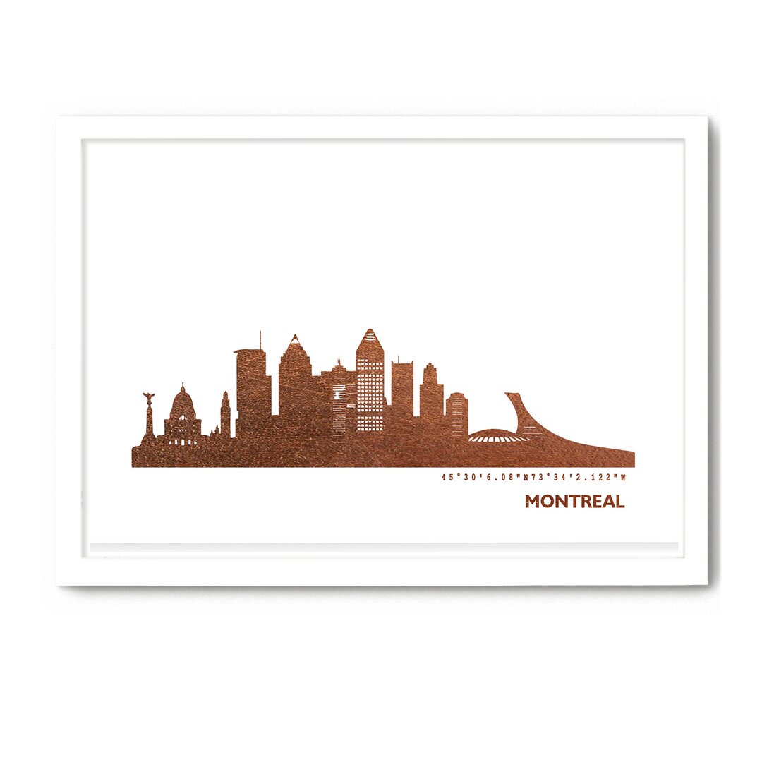 Gerahmtes Poster Montreal Skyline