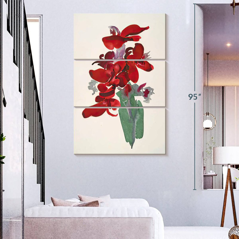 Red Canna 1915, 74" H x 48" W