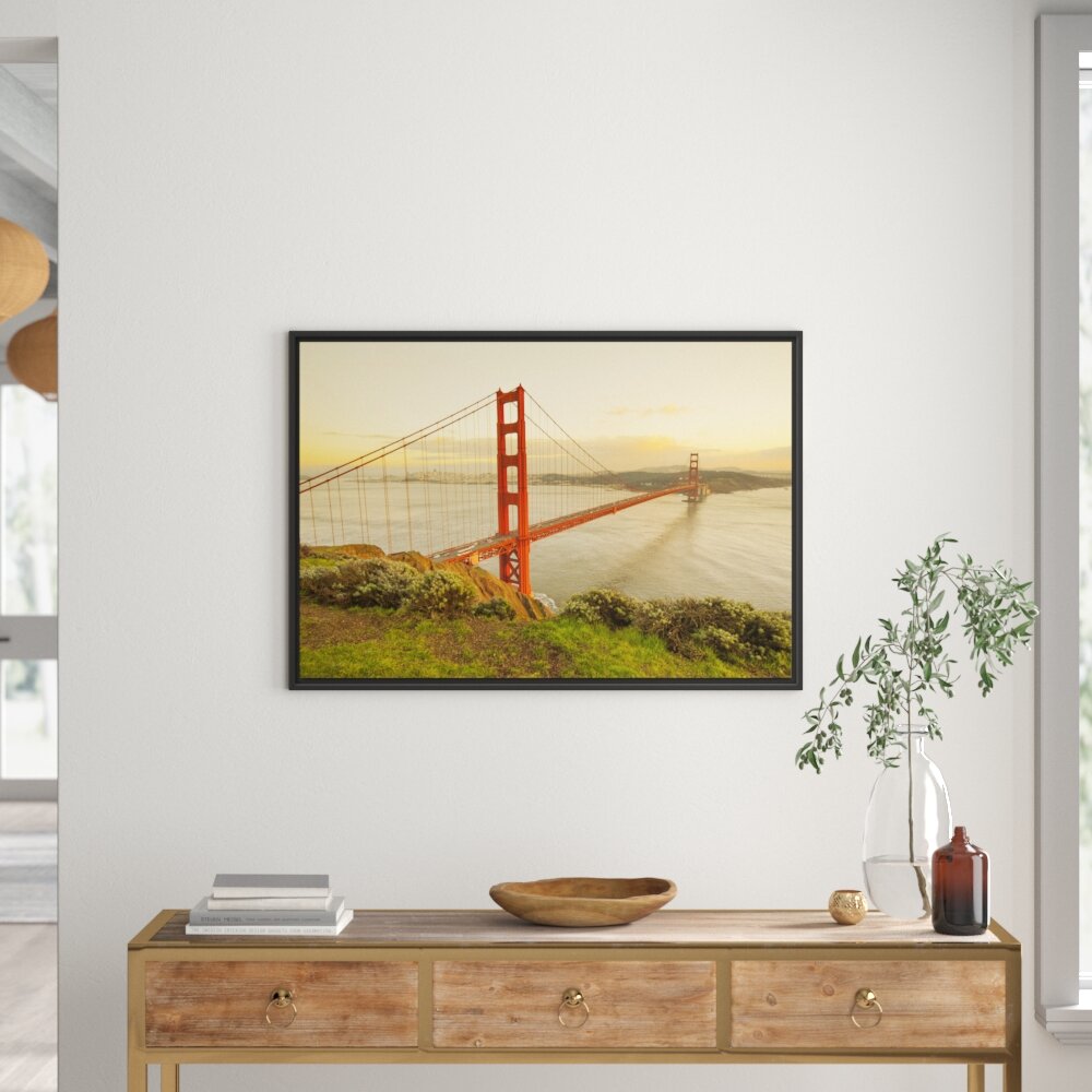 Gerahmtes Wandbild Prächtige Golden Gate Bridge