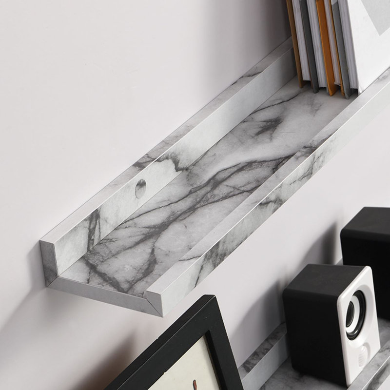 Cardentey 2 Piece Floating Shelf, 20cm H x 80cm W x 15cm D, Marble