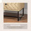 Raul 48cm W Steel Bedside Table