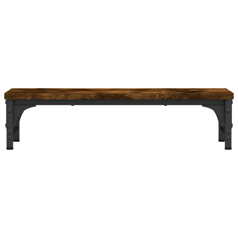 Millers Monitor Stand, Smoked Oak, 14cm H x 21.7cm W x 23cm D