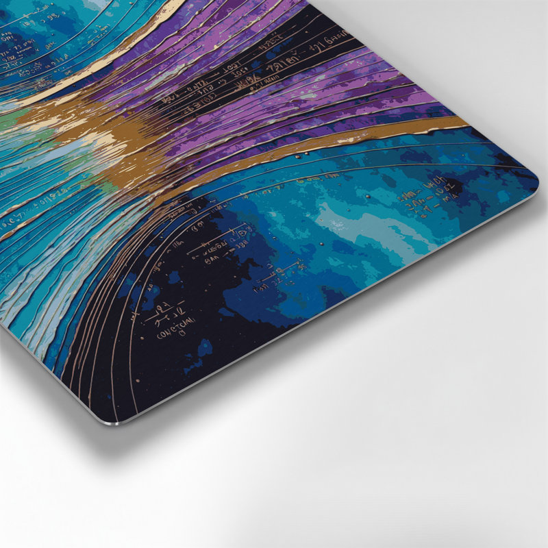 Space Electromagnetic spectrum charts Purple Metal Wall Art, 144" H x 144" W x 0.05" D