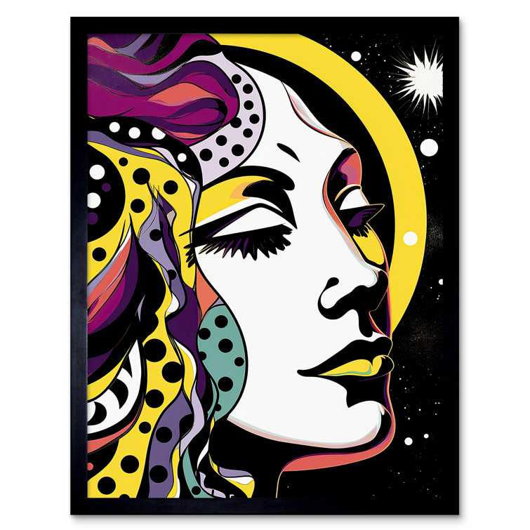 Savitsky New Moon New Beginnings Comic Book Style Patterns - Single Picture Frame Print