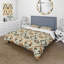 Ensemble de housse de couette Brown Ogee Print V - Midcentury-109173107
