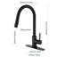 Robinet de cuisine rétractable à poignée simple avec accessoires-86880031