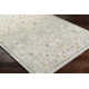 Tahoma Oriental Machine Made Power Loomed Polyester Area Rug in Light Aqua