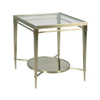 Radika Glass Top End Table