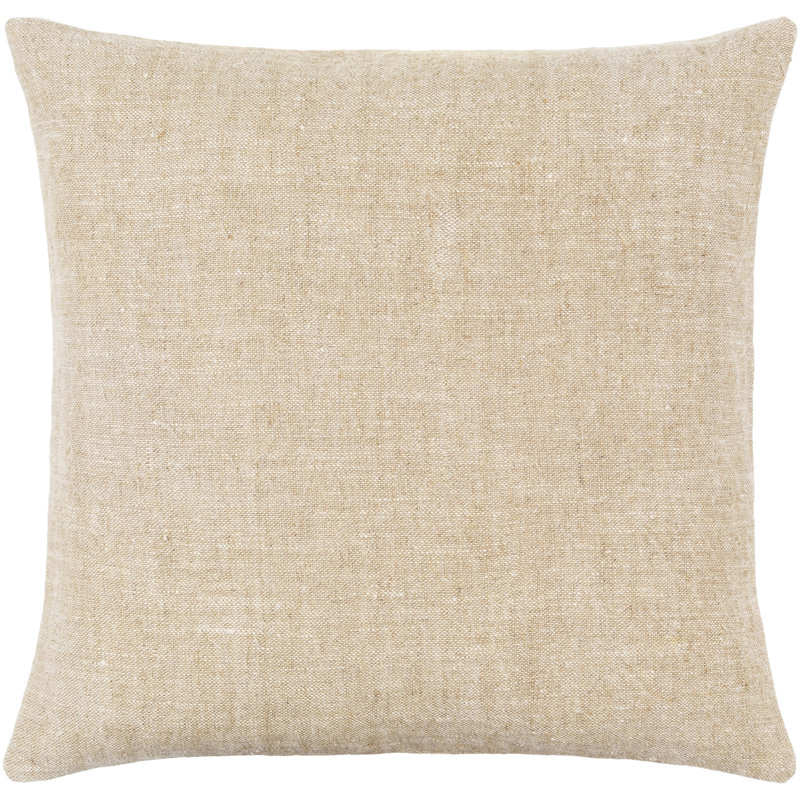 Coussin Alcona, 22 po x 22 po, Inférieur, Naturel