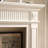 Beige Solid Wood Electric Fireplace