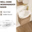 Meuble-lavabo suspendu avec portes à fermeture amortie, lavabo de 40 cm et étagère de rangement, design flottant pour salles de bain compactes, lavabo en céramique durable, style moderne et épuré, idéal pour les petits espaces.