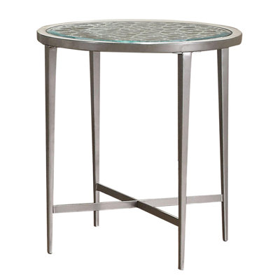 Table de bout à plateau en verre
