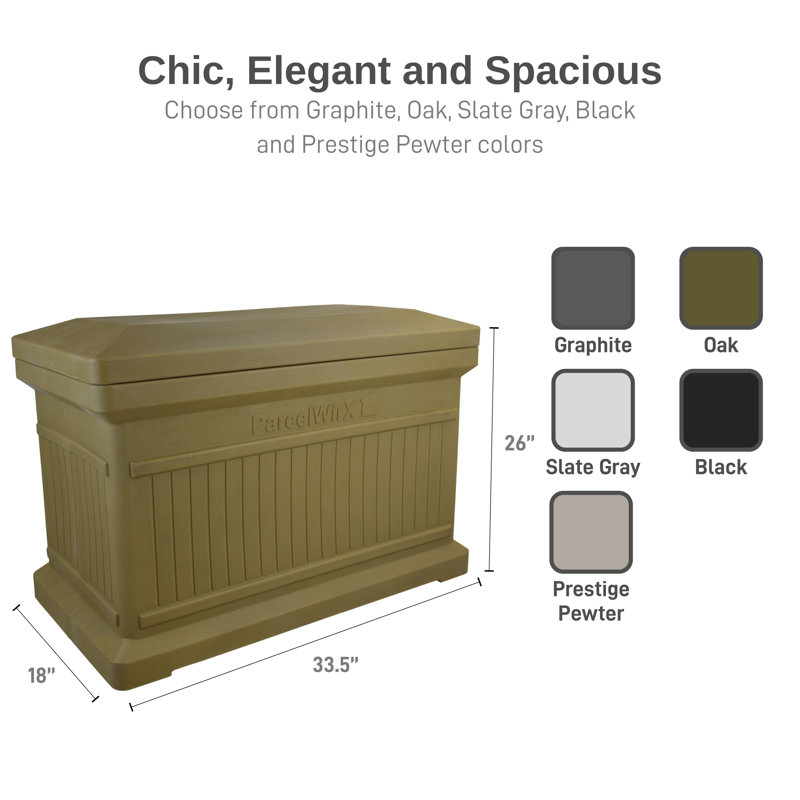 RTS Home Accents Plastic Package Drop, Oak