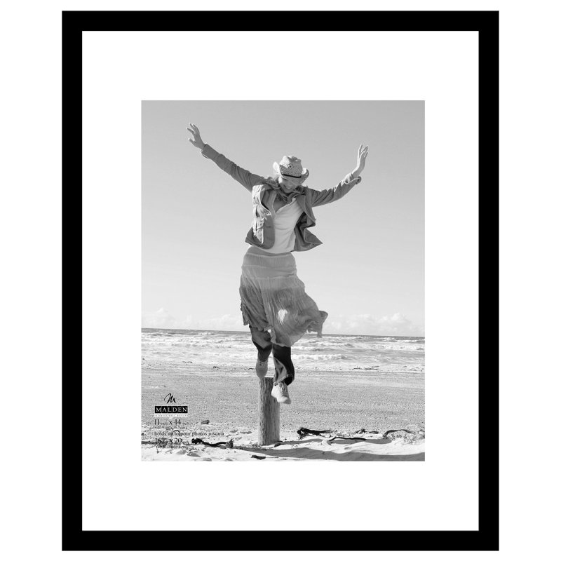 Moretz Black Wood Matte Picture Frame, 11" x 14"