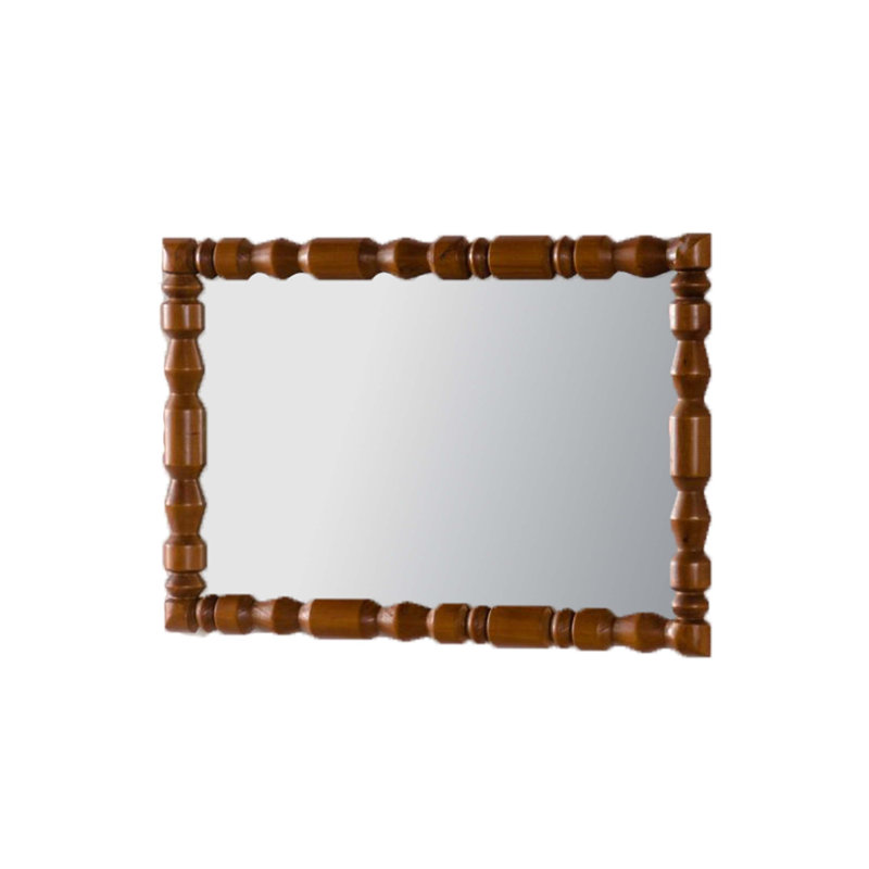 Miroir mural rétro en bois sculpté